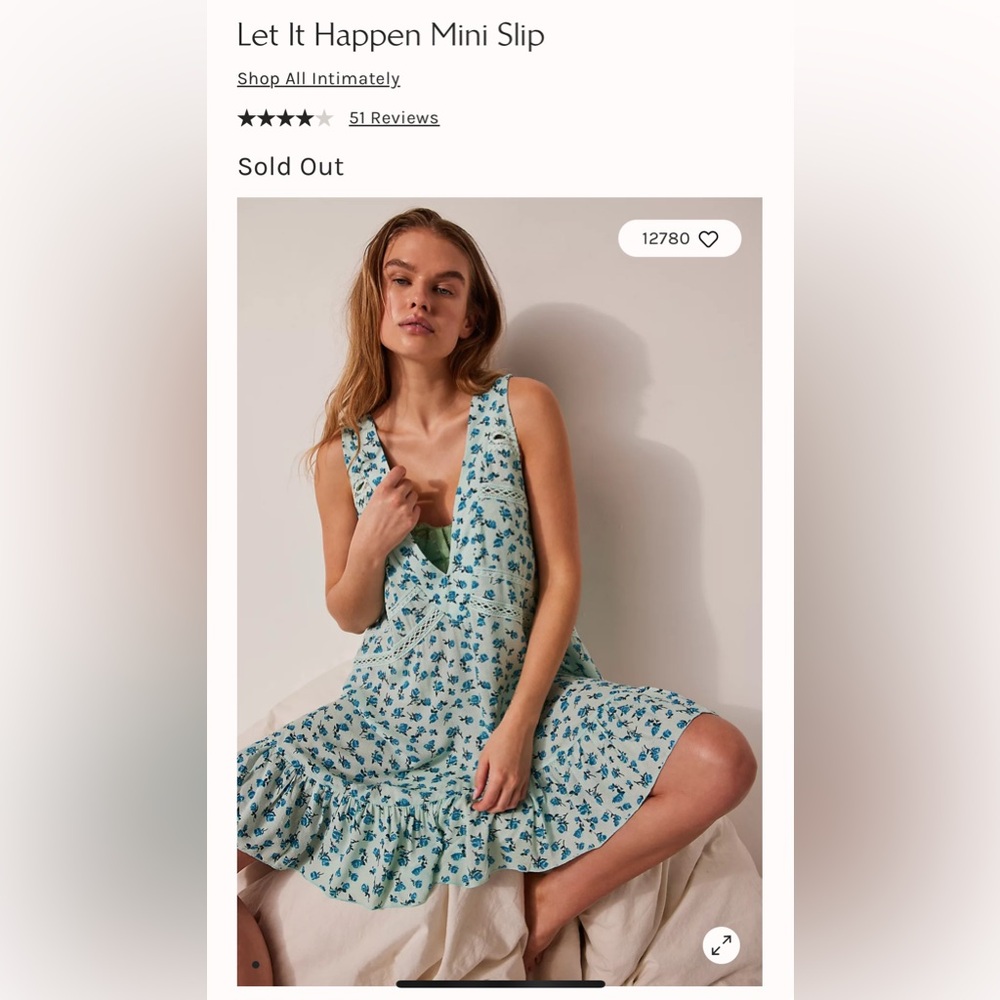 Free People Let It Happen Mini Dress